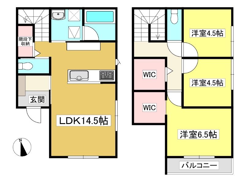 蒲郡の3LDK賃貸一戸建ての建物外観
