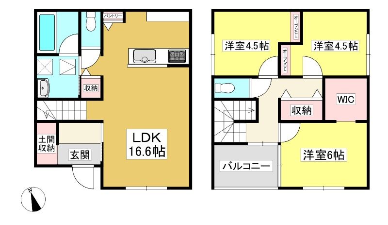 蒲郡の3LDK賃貸一戸建ての建物外観