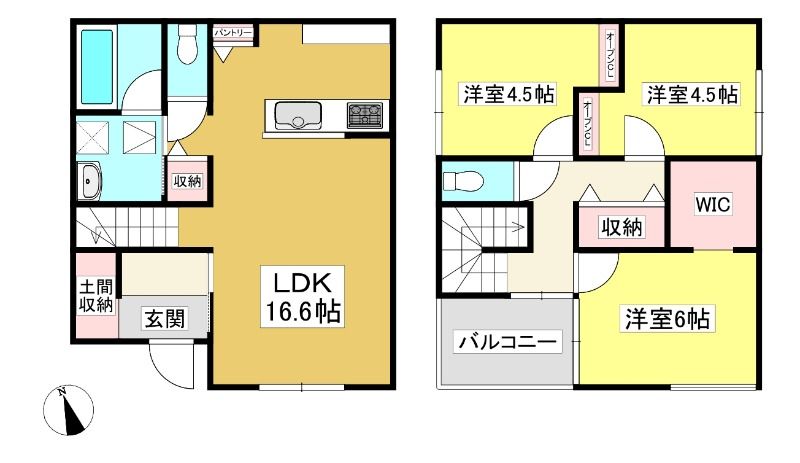 蒲郡の3LDK賃貸一戸建ての建物外観