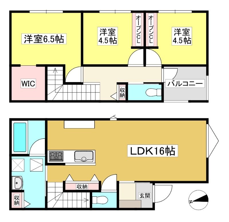 蒲郡の3LDK賃貸一戸建ての建物外観