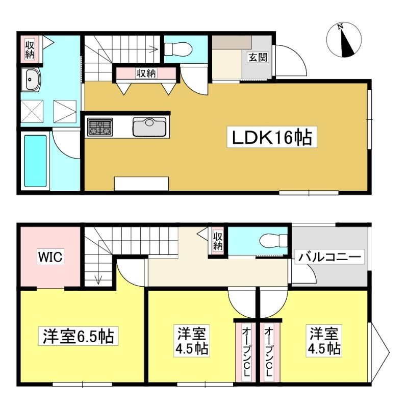 蒲郡の3LDK賃貸一戸建ての建物外観